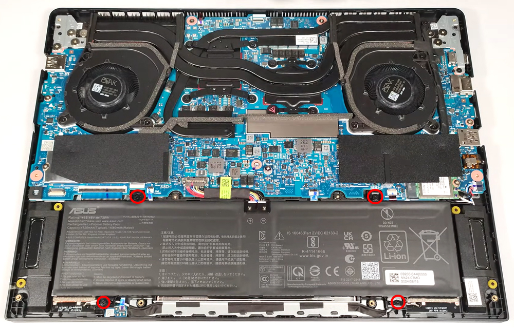 Hướng dẫn thay pin ASUS TUF Gaming A14 FA401