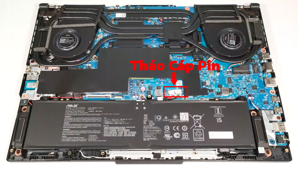 Hướng dẫn thay pin cho laptop ASUS TUF Gaming A16 FA607 2024