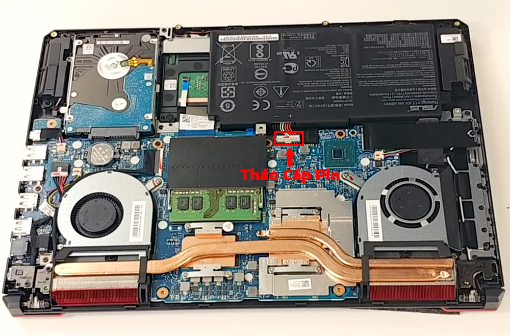 Hướng dẫn thay pin ASUS TUF Gaming FX505