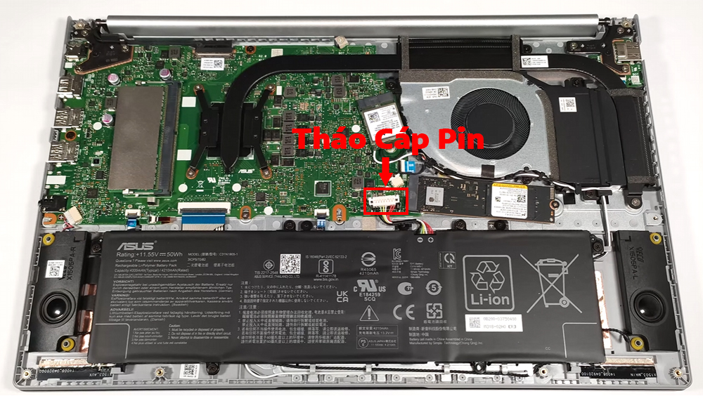 Hướng dẫn thay pin ASUS Vivobook 15 OLED M1505