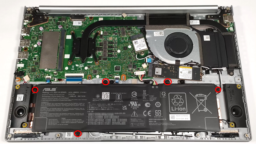 Hướng dẫn thay pin ASUS Vivobook 15 OLED M1505