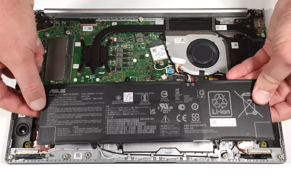 Hướng dẫn thay pin ASUS Vivobook 15 OLED M1505