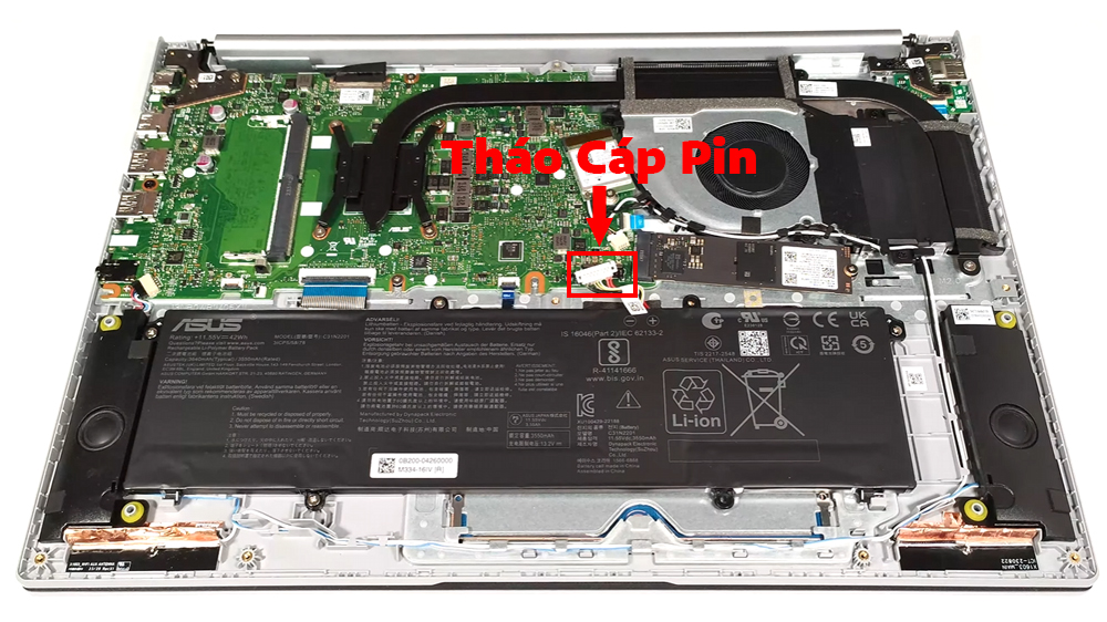 Hướng dẫn thay pin ASUS Vivobook 16 M1605
