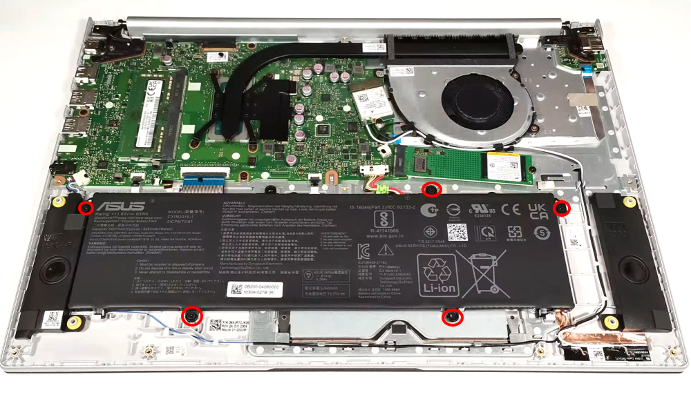 Hướng dẫn thay pin cho ASUS Vivobook 16X OLED K3604