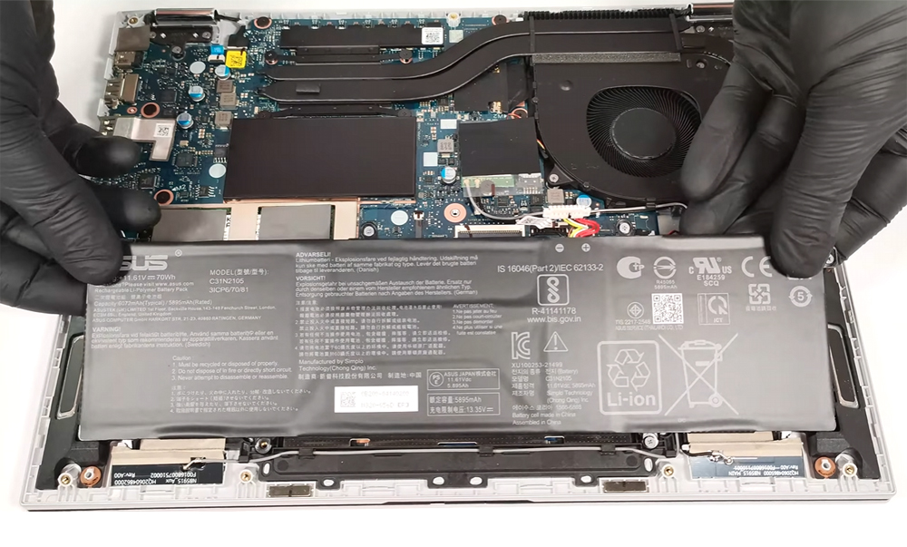 Hướng dẫn thay pin cho laptop ASUS Vivobook S 14 Flip OLED TP3402
