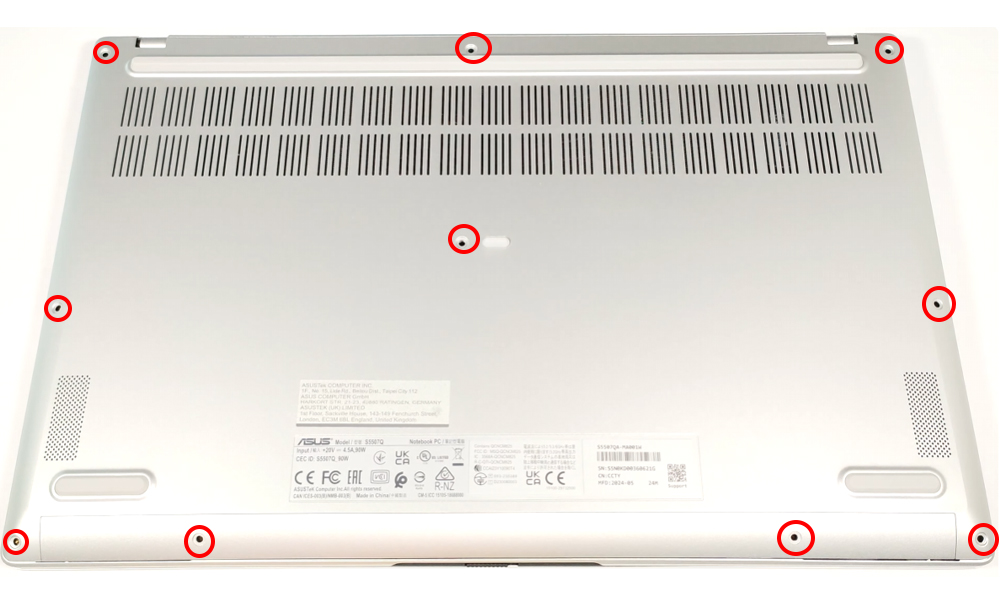 Hướng dẫn thay pin ASUS Vivobook S 15 OLED S5507