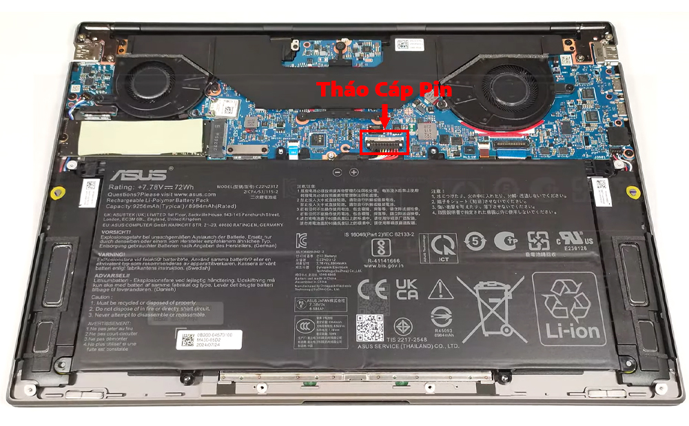 Hướng dẫn thay pin ASUS Zenbook S 14 UX5406