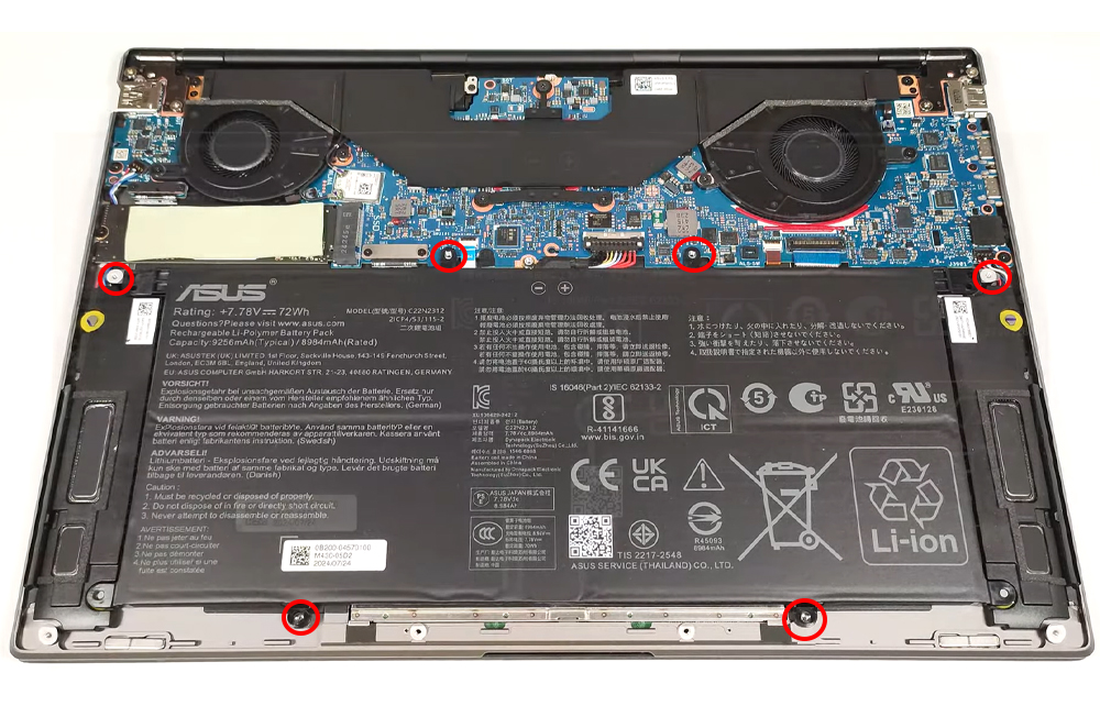 Hướng dẫn thay pin ASUS Zenbook S 14 UX5406