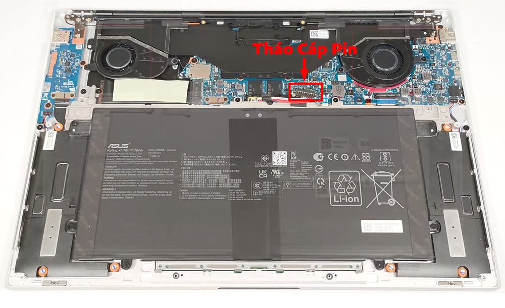 Hướng dẫn thay pin ASUS Zenbook S 16 UM5606
