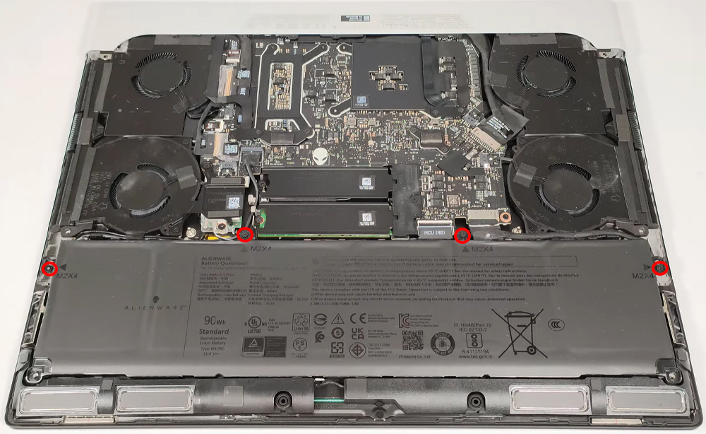 Hướng dẫn thay pin cho Laptop Dell Alienware x16 R2