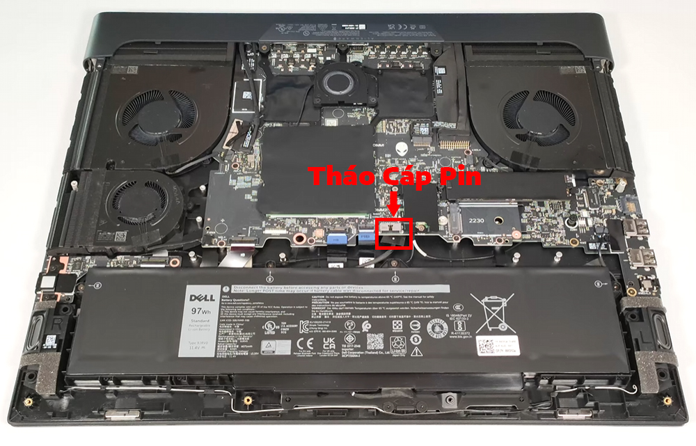 Hướng dẫn thay pin cho Dell Alienware m18 R2