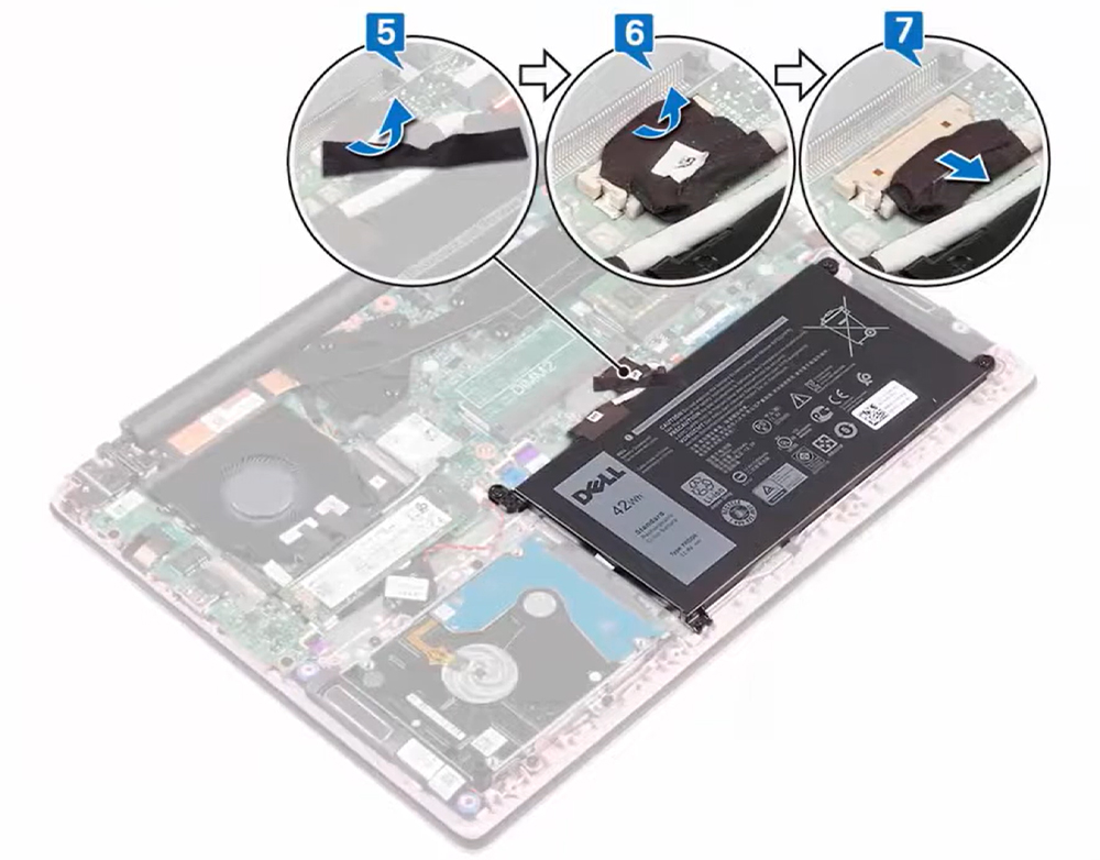 Hướng dẫn thay pin laptop Dell Inspiron 14 5488