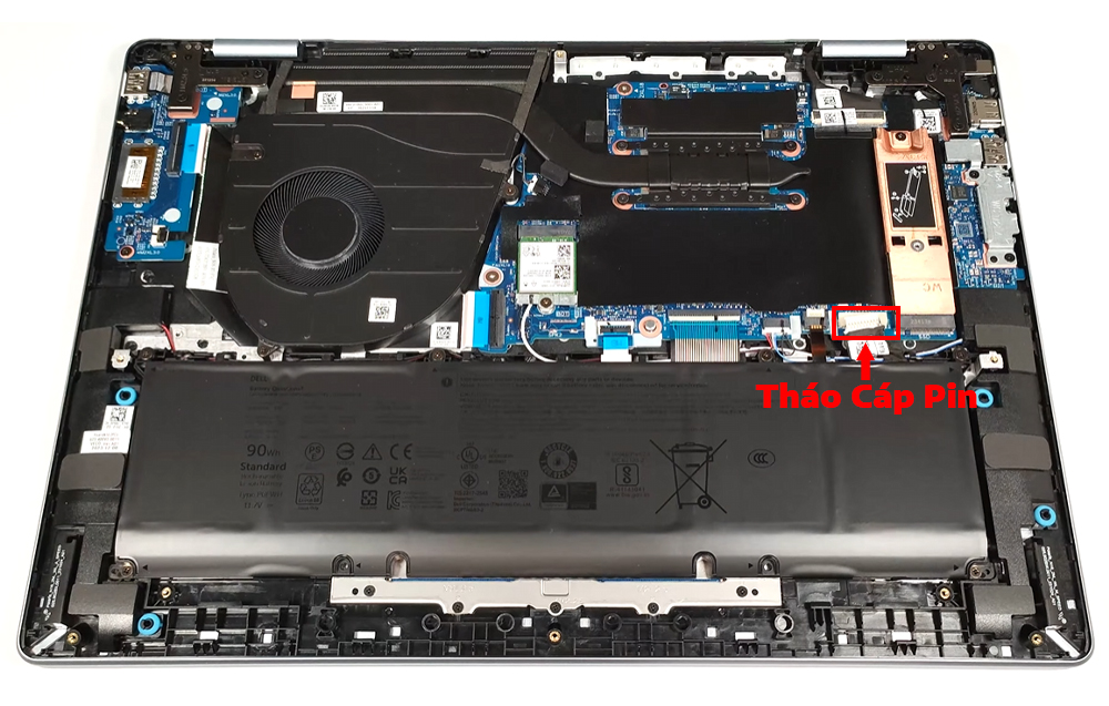 Hướng dẫn thay pin cho Laptop Dell Inspiron 16 Plus 7640 