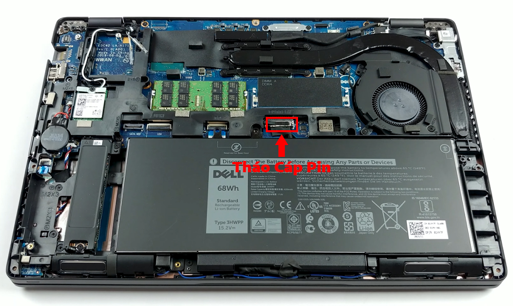 Hướng dẫn thay pin cho Dell Latitude 14 5401
