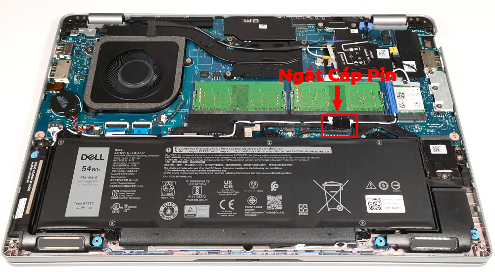 Hướng dẫn thay pin cho Laptop  Dell Latitude 14 5440