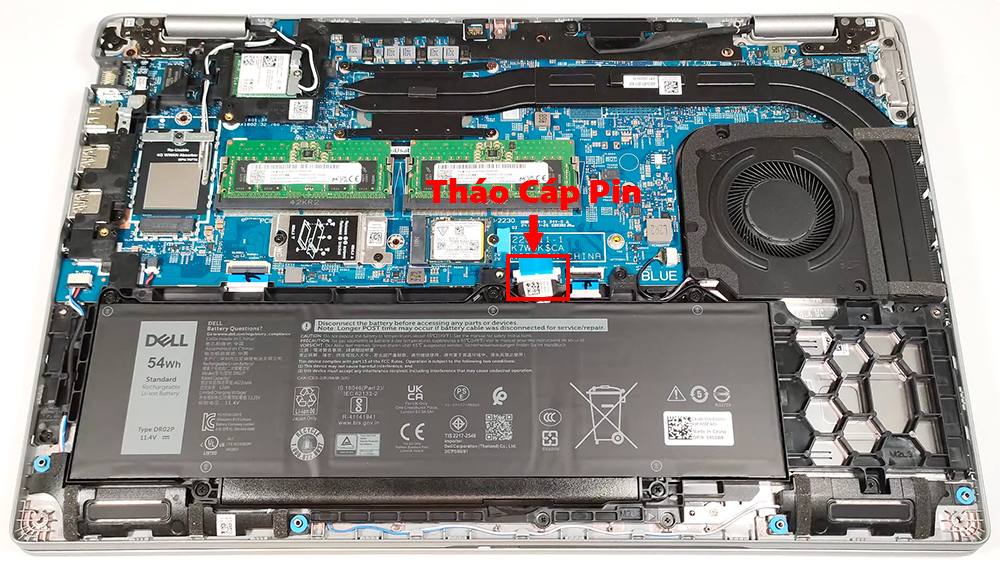 Hướng dẫn thay pin cho Dell Latitude 15 5550
