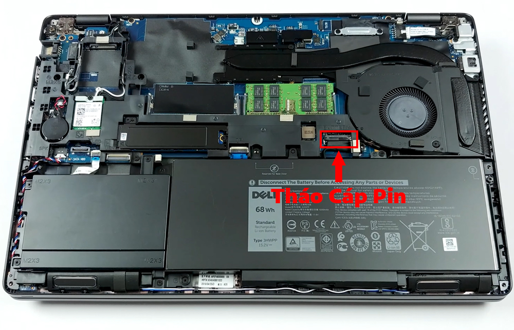 Hướng dẫn thay pin Dell Latitude 5501
