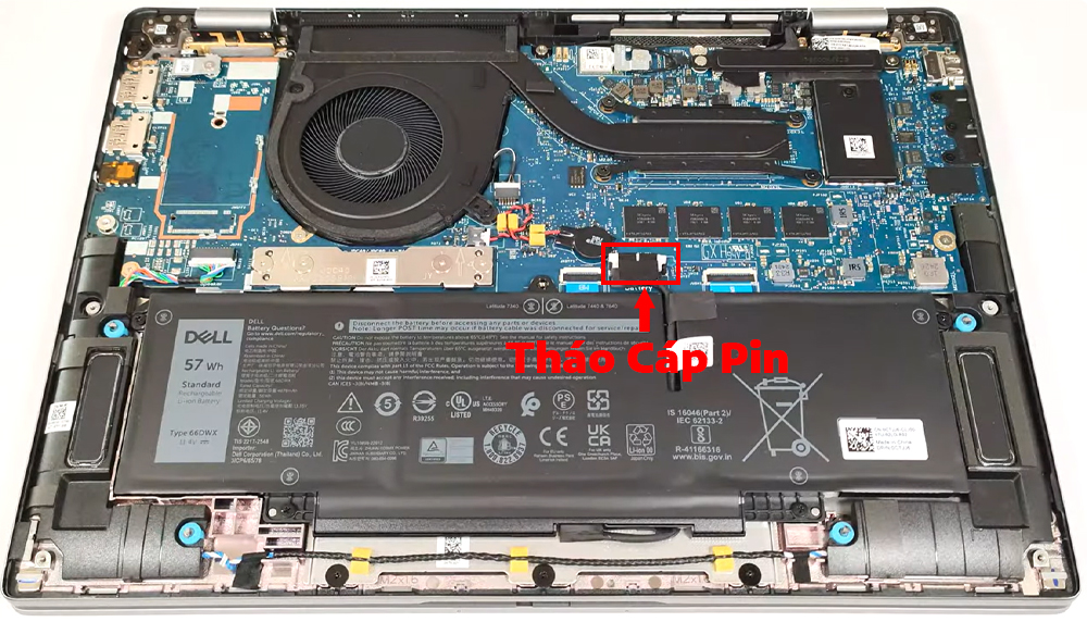 Hướng dẫn thay pin cho Dell Latitude 7450