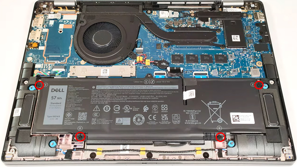 Hướng dẫn thay pin cho Dell Latitude 7450