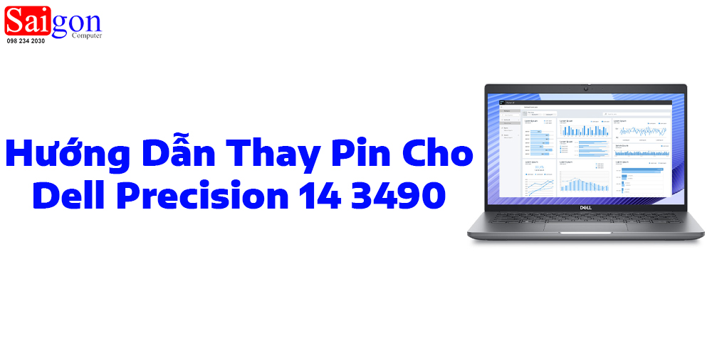 Hướng Dẫn Thay Pin cho Dell Precision 14 3490