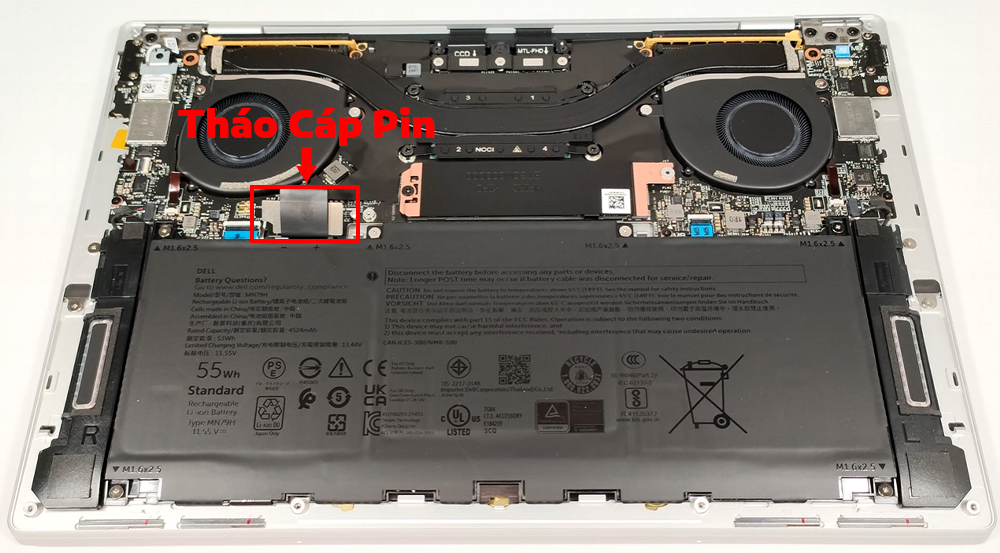 Hướng dẫn thay pin cho Dell XPS 13 9340