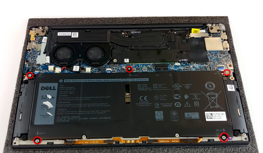 Hướng dẫn thay pin cho Dell XPS 13 9380
