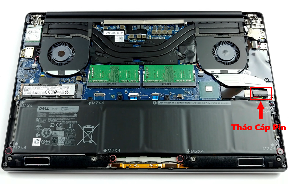 Hướng dẫn thay pin cho Dell XPS 15 7590