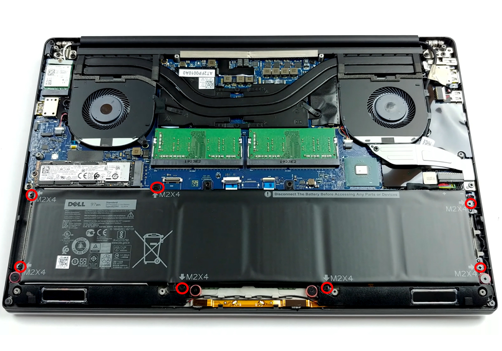 Hướng dẫn thay pin cho Dell XPS 15 7590
