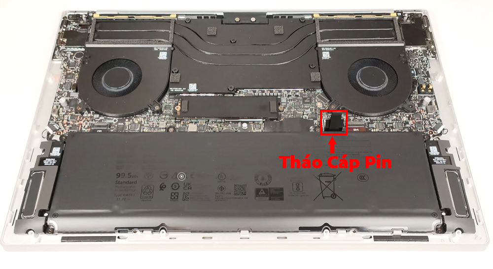Hướng dẫn thay pin cho Dell XPS 16 9640
