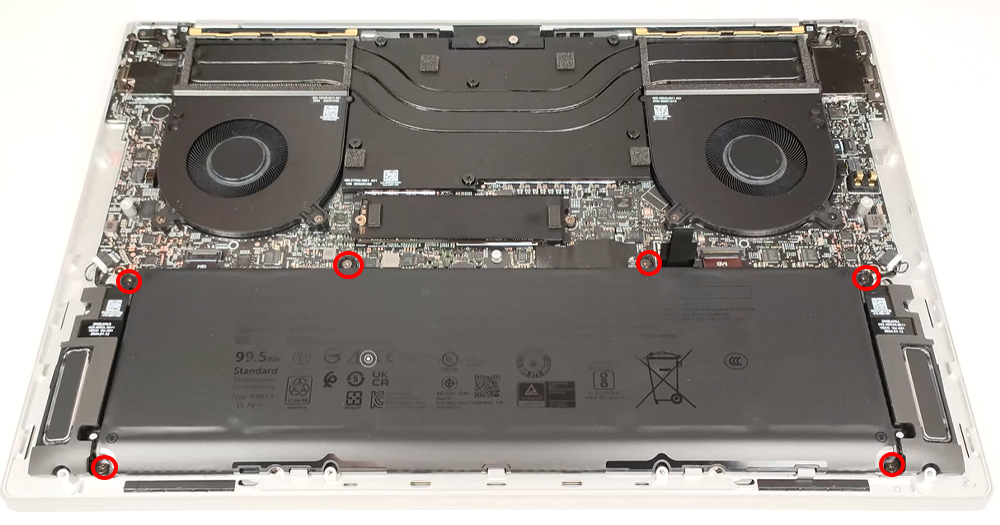Hướng dẫn thay pin cho Dell XPS 16 9640
