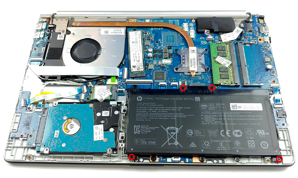 Hướng dẫn thay pin HP 15-dw1000