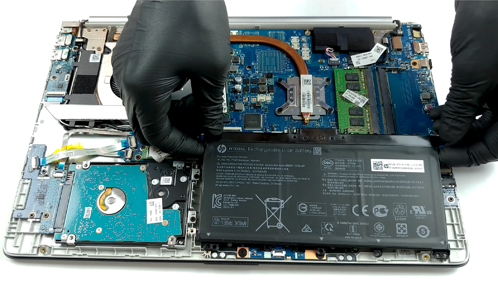 Hướng dẫn thay pin HP 15-dw1000