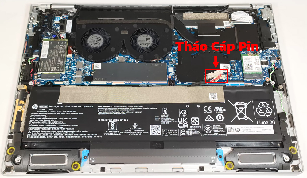 Hướng Dẫn Thay Pin Cho HP Elite x360 1040 G11