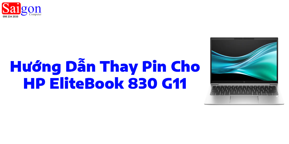 Hướng dẫn thay pin laptop HP EliteBook 830 G11