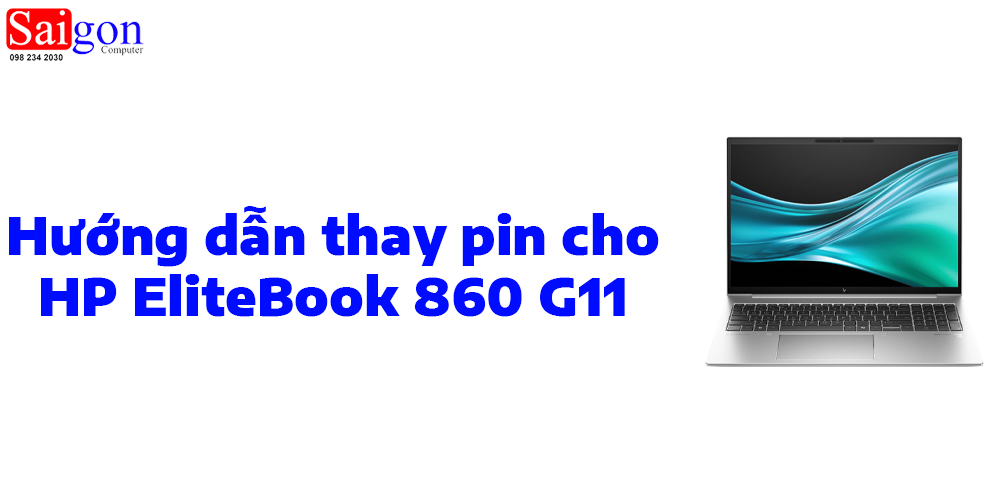 Hướng dẫn thay pin cho HP EliteBook 860 G11
