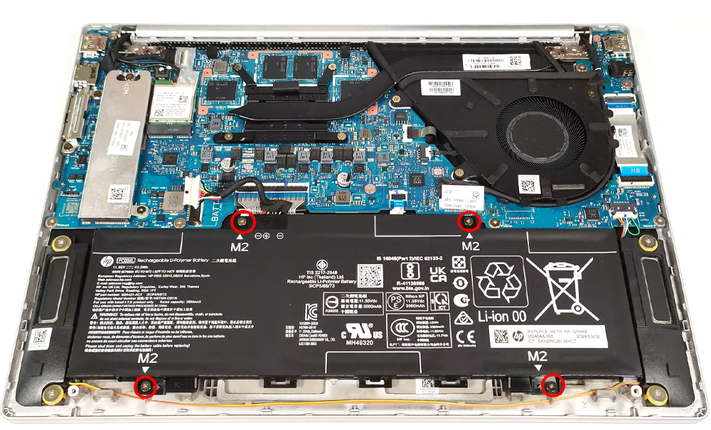 Hướng dẫn thay pin HP Pavilion Aero 13-bg0000