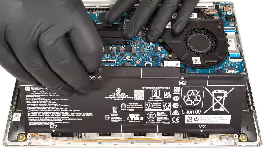 Hướng dẫn thay pin HP Pavilion Aero 13-bg0000