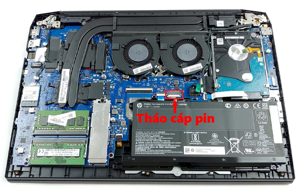 Hướng dẫn thay pin cho HP Pavilion Gaming 15-ec0000