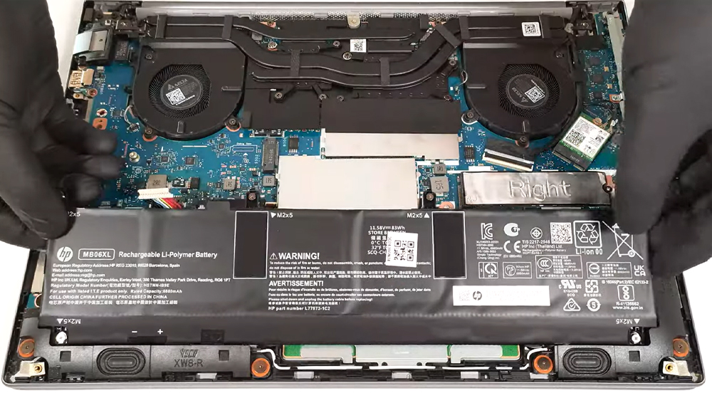 Hướng dẫn thay pin laptop HP ZBook Power 16 G11