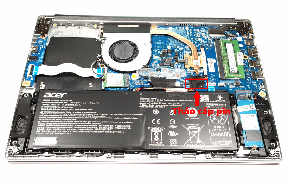Hướng dẫn thay pin cho laptop Acer Aspire 3 (A314-22)