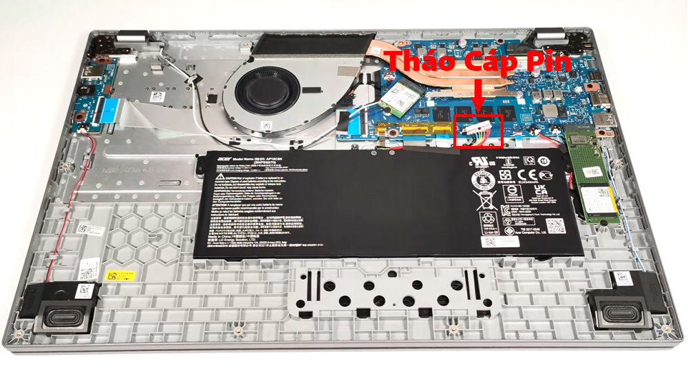 Hướng dẫn thay pin cho laptop Acer Aspire 5 A517-58M