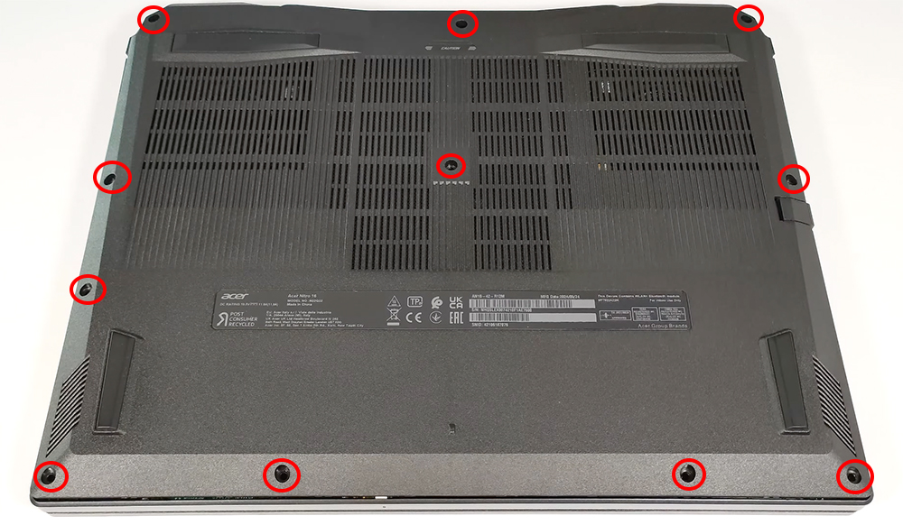 Hướng dẫn thay pin laptop Acer Nitro 16 AN16-42