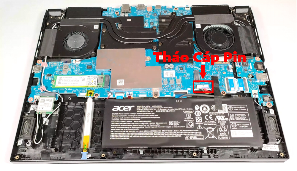 Hướng dẫn thay pin laptop Acer Nitro V 16 ANV16-41