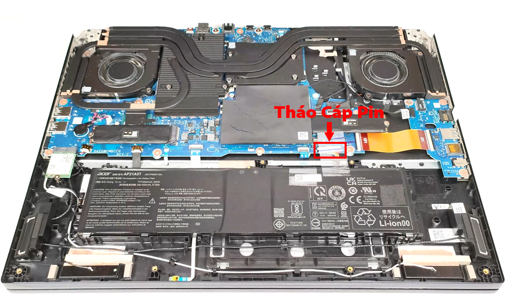 Hướng dẫn thay pin Acer Predator Helios 18 PH18-72