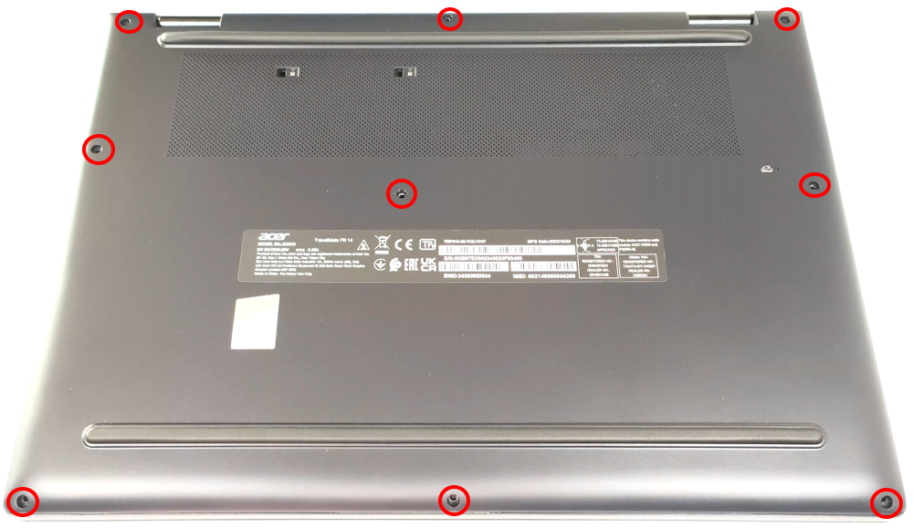 Hướng dẫn thay pin cho laptop Acer TravelMate P6 TMP614-53