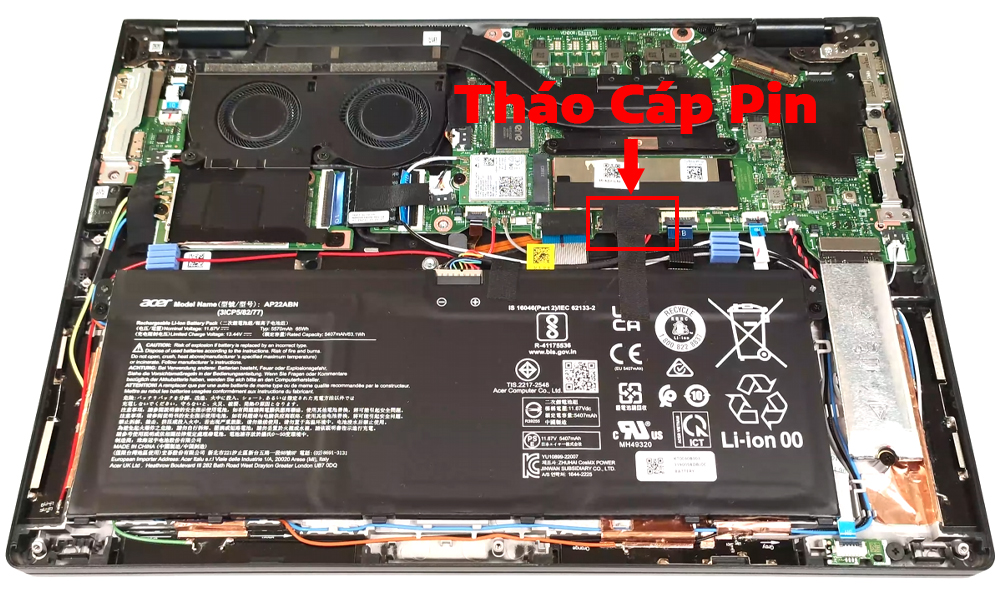 Hướng dẫn thay pin cho laptop Acer TravelMate P6 TMP614-53