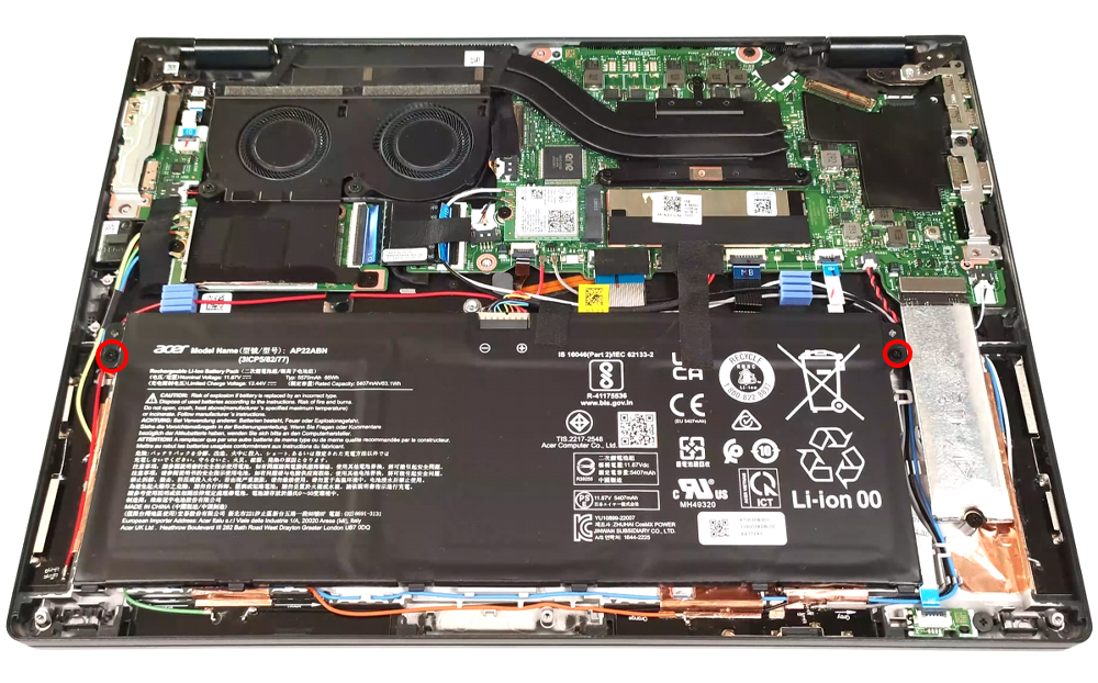 Hướng dẫn thay pin cho laptop Acer TravelMate P6 TMP614-53