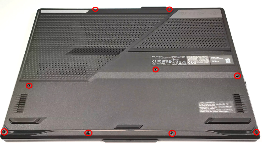 Hướng dẫn thay pin cho laptop ASUS ROG Strix SCAR 17 G733 2023