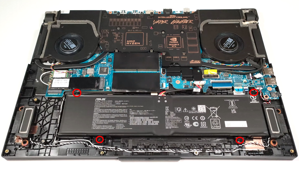 Hướng dẫn thay pin cho laptop ASUS ROG Strix SCAR 17 G733 2023