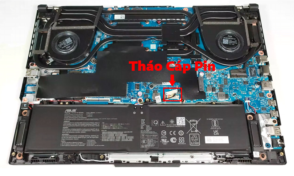 Hướng dẫn thay pin cho laptop ASUS TUF Gaming F16 FX607
